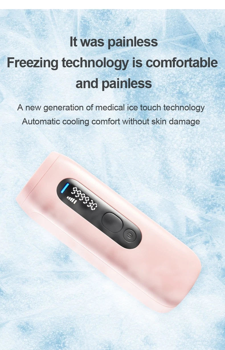 IPL Hair Removal Laser Permanent Body epilator Painless Device 999,999 Flashes