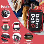 28 Inch Dance Bag with Garment Rack Rolling Duffel Wheels for Travel Black