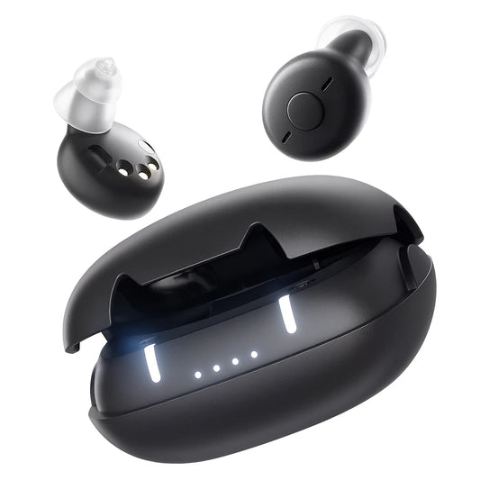 Rechargeable ITE Hearing Aids (Pair) — Compact Model